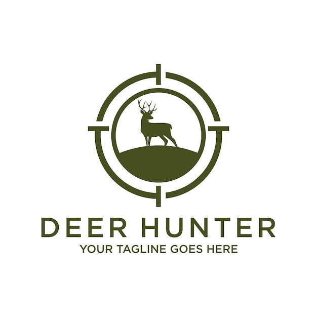ベクトル 鹿のロゴのデザイン テンプレート鹿のロゴのイラスト鹿の盾のシルエット鹿のベクトル