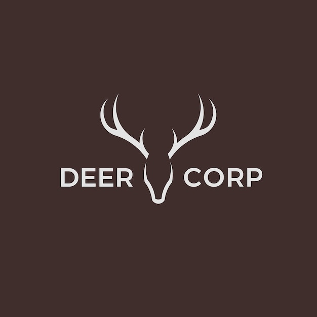 Deer logo design using the golden ratio.