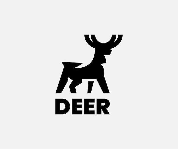 Vector deer logo design for your business