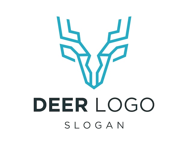 Vector deer logo design