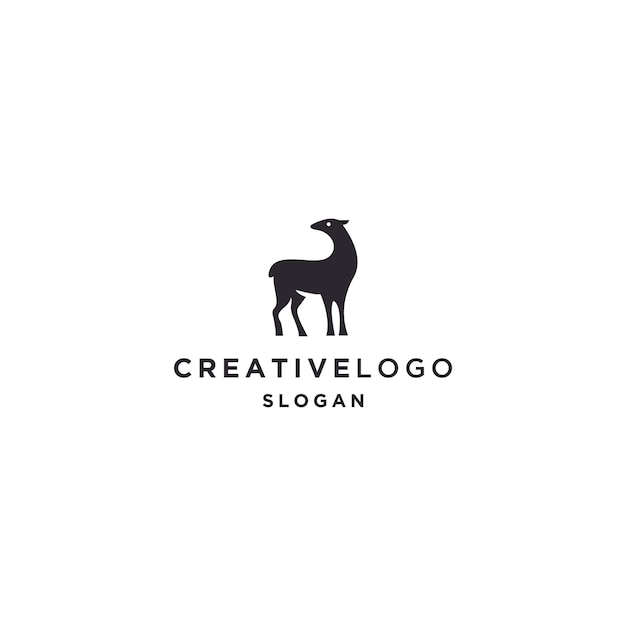 Deer logo icon design template vector illustration