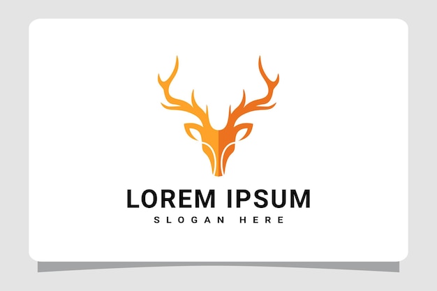 Вектор Вдохновение для дизайна логотипа оленя