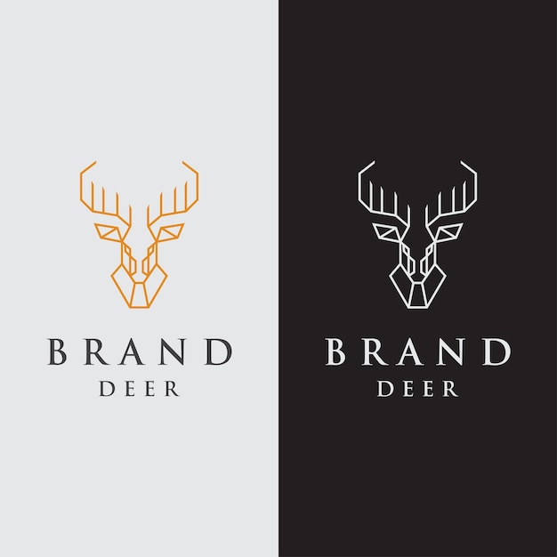 Deer Logo Template Design Vector