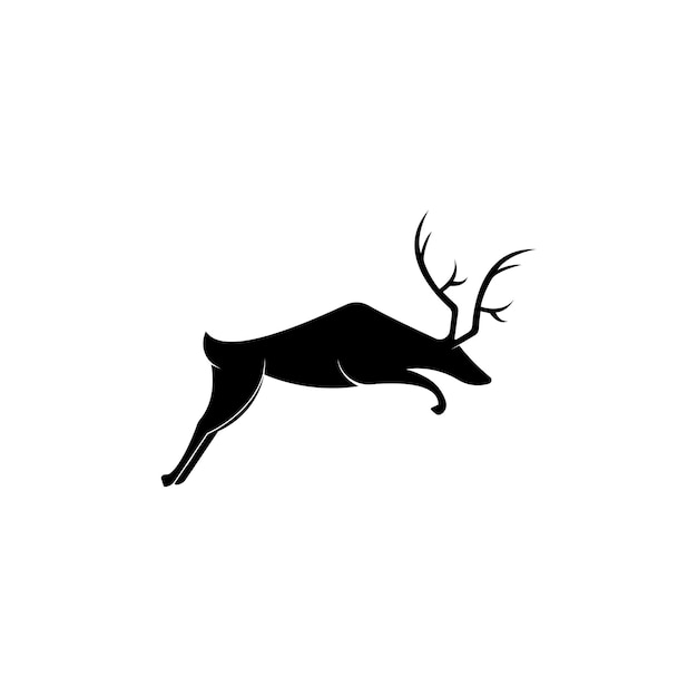 鹿のロゴのテンプレートベクトルアイコンイラストデザイン