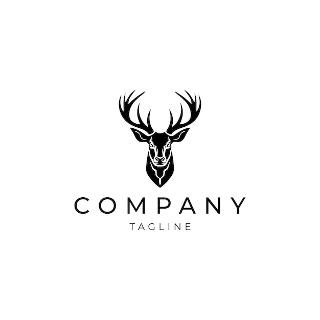 Deer logo vector design template