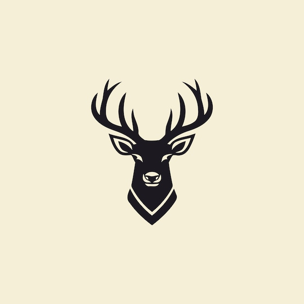 Deer logo vector icoon ontwerp sjabloon