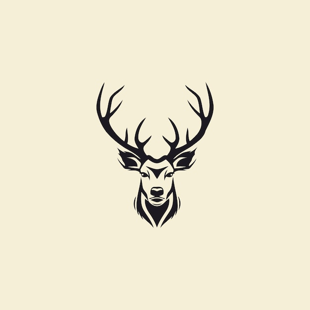 Deer logo vector icoon ontwerp sjabloon