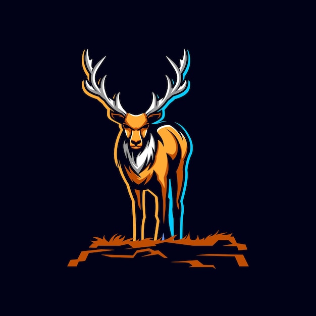 Deer logo vector