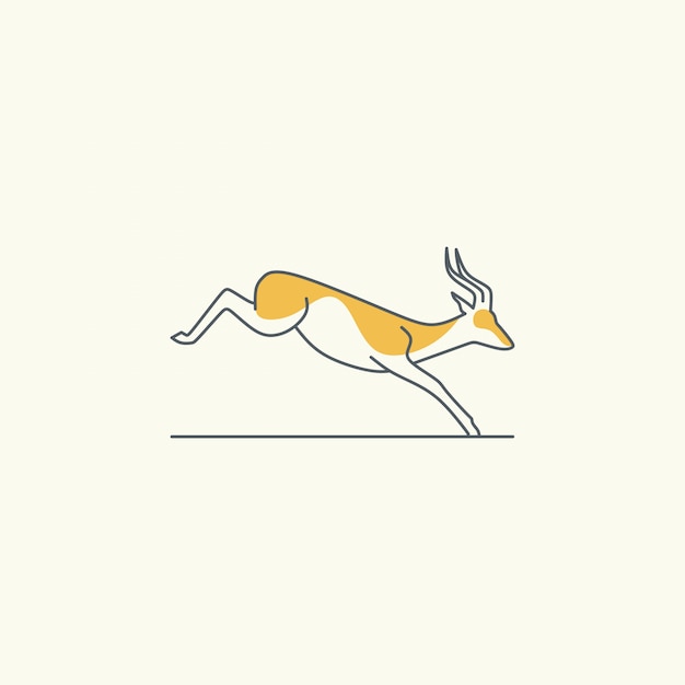 Deer logo vector