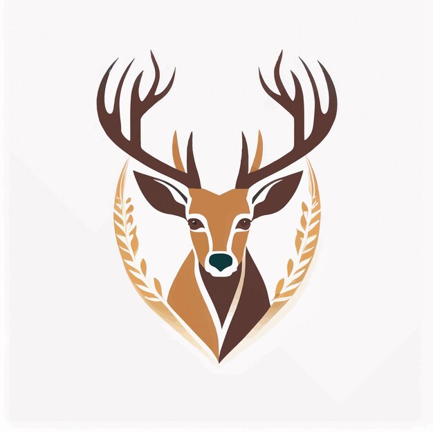 deer logo on a white background