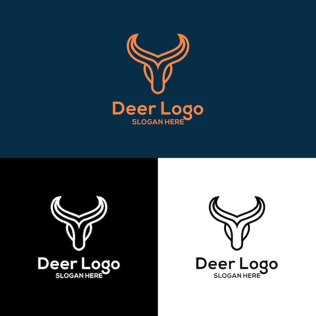 Vector deer logo