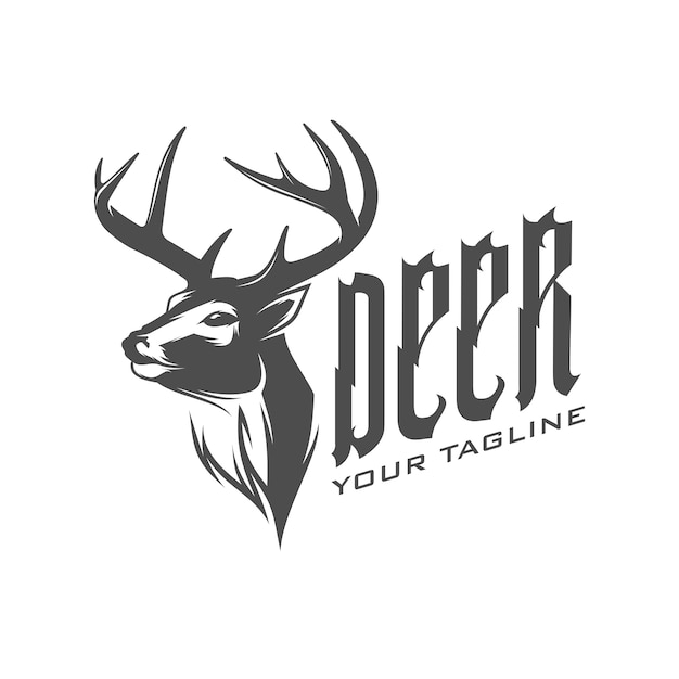 Vector deer logo