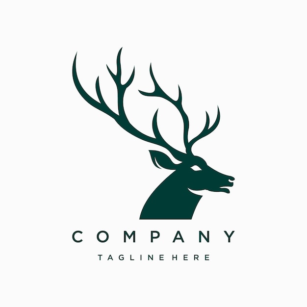 Vector deer luxe logo