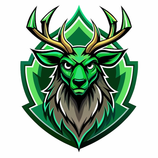 Vector deer mascot logo