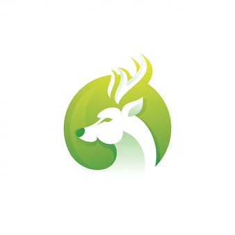 Illustrazione di logo dell'antilope delle uova dei cervi
