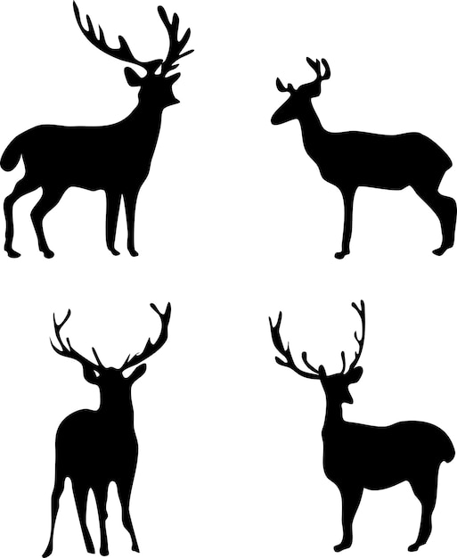 Deer silhouette bundle