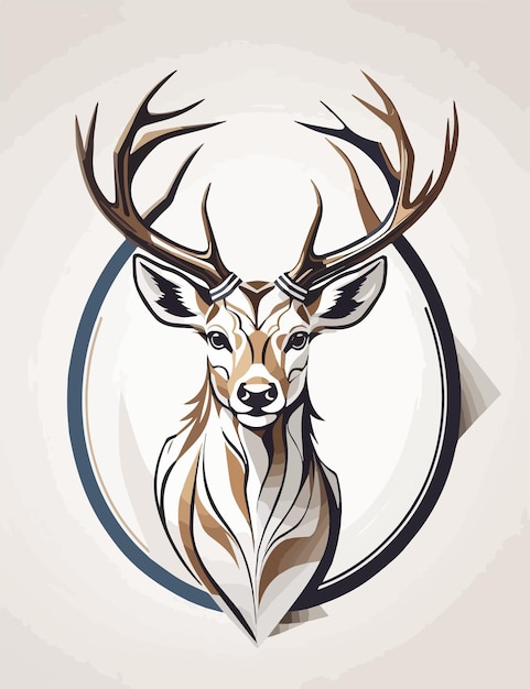 deer silhouette illustration vector