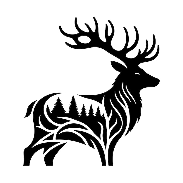 Deer Silhouette Vector