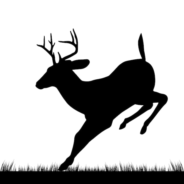 Vector deer silhouette vector