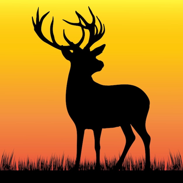 Deer Silhouette Vector