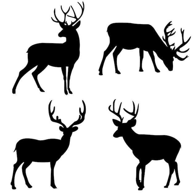 Vector deer silhouette