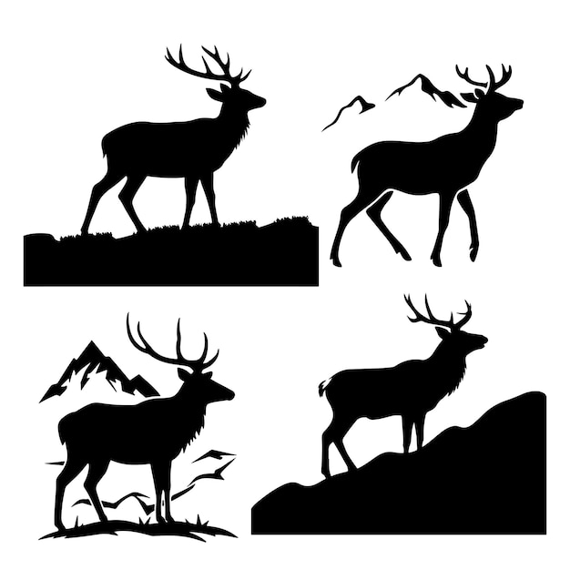 Deer silhouettes