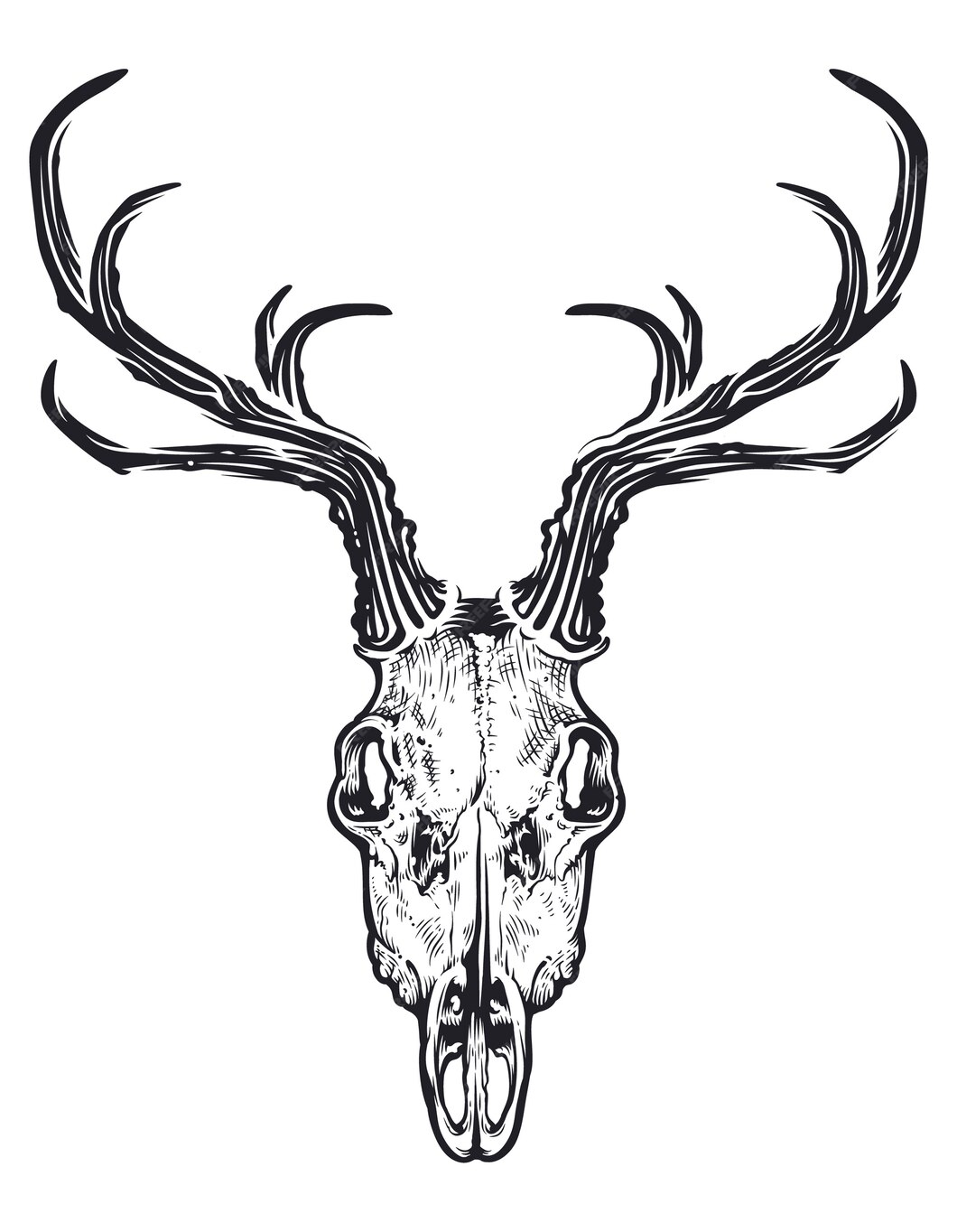 Premium Vector | Deer skull