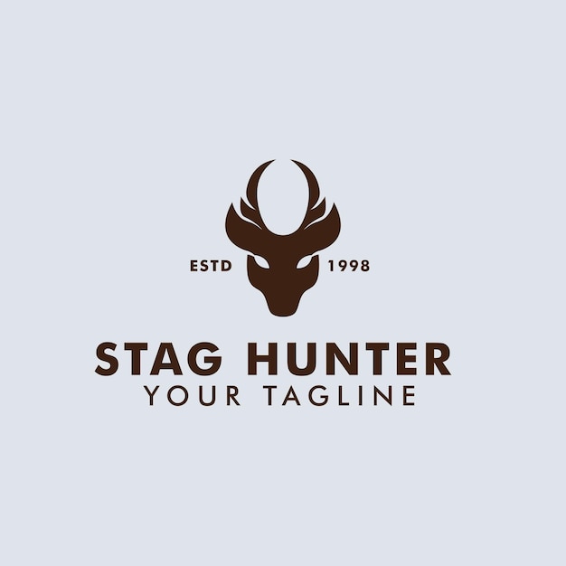 Deer or stag head logo suitable for business company