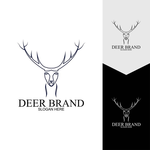 Deer vector icon illustration design