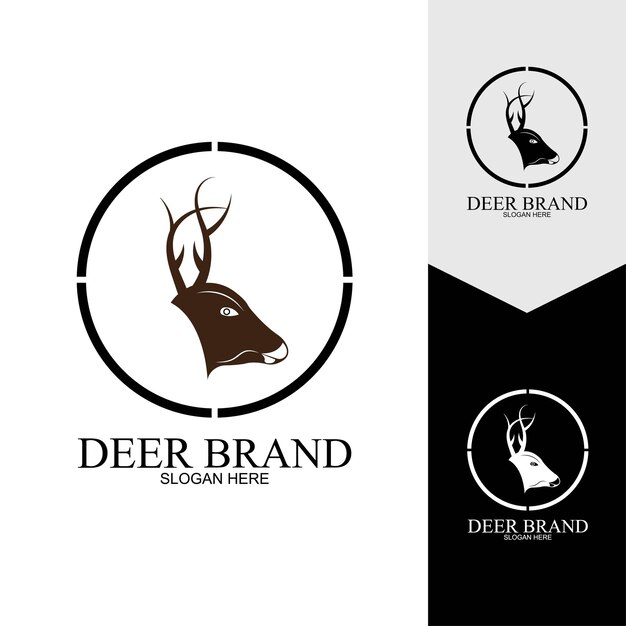 Deer vector icon illustration design