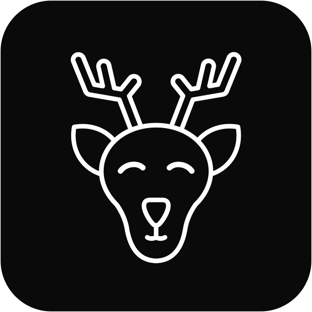 Deer vector icoon kan worden gebruikt voor Carnival iconset