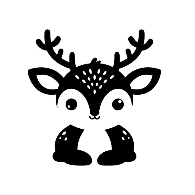 Vector deer vector illustration