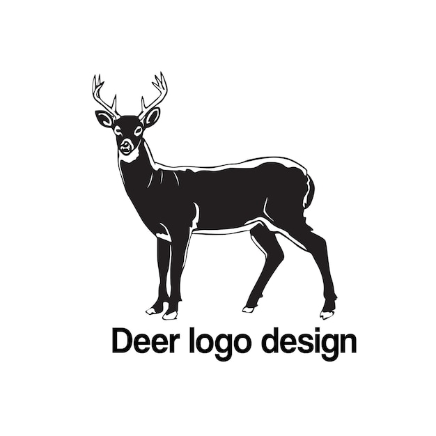 Deer vector logo design