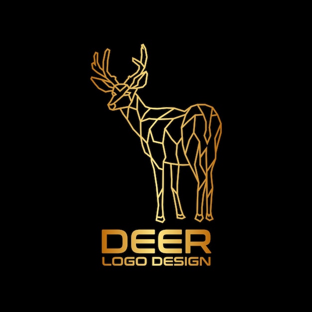 Deer vector logo design