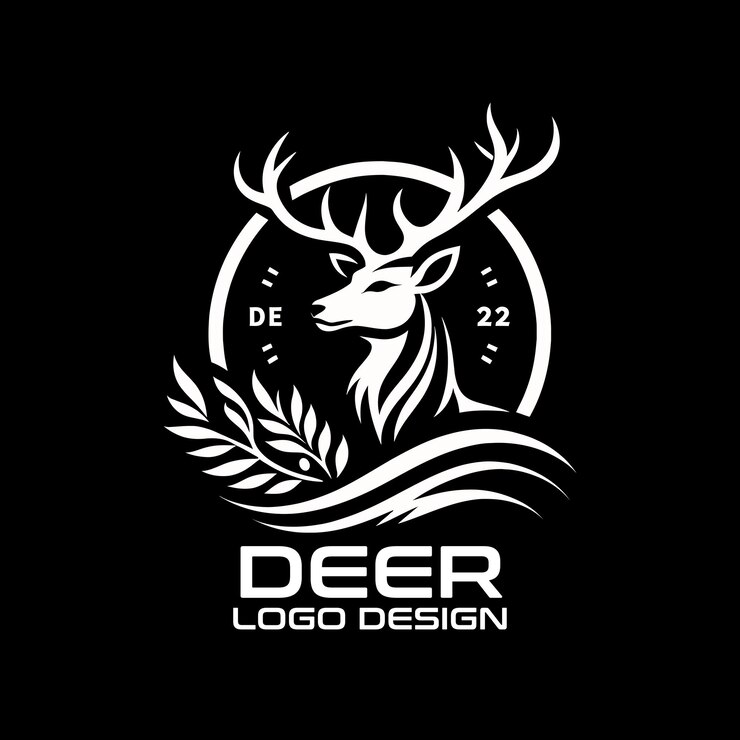 Vector deer vector logo design
