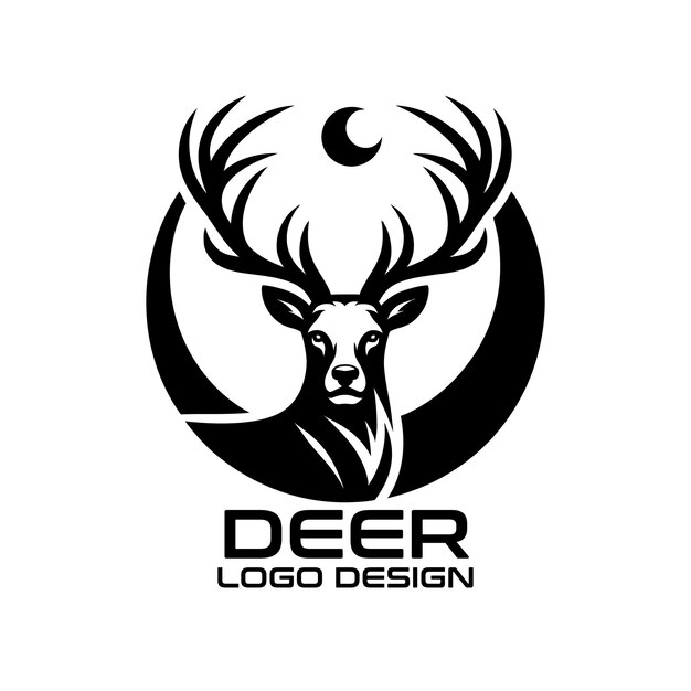 Vector deer vector logo design