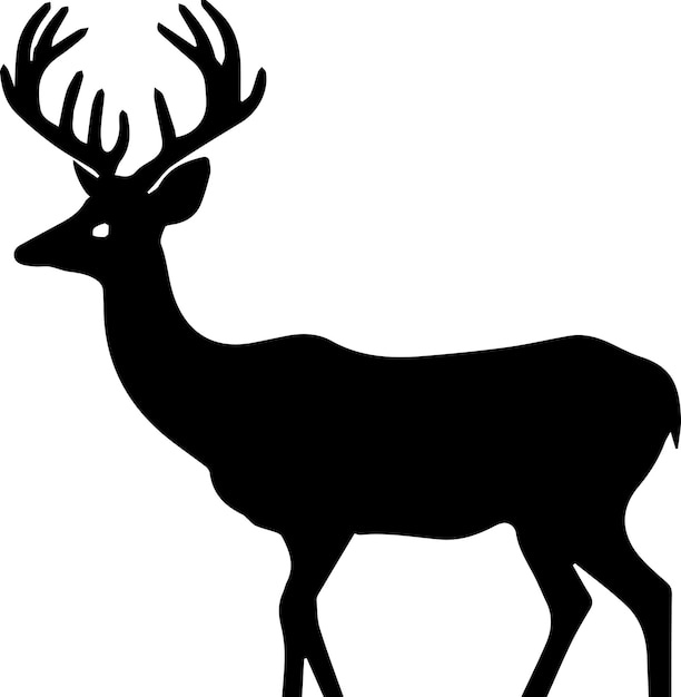 Deer Vector Silhouette 3