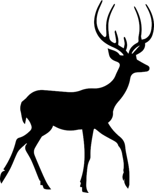 Deer vector Silhouette