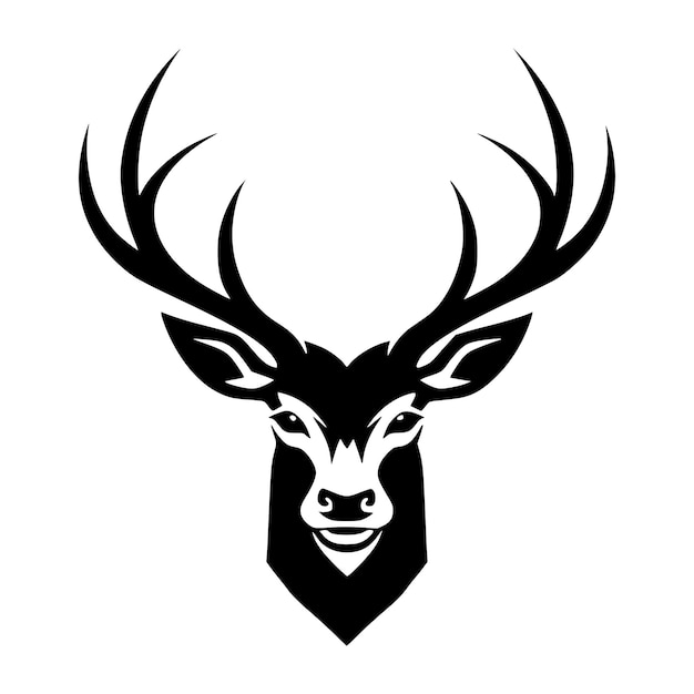 Vector deer wild animal illustration for logo or mascot