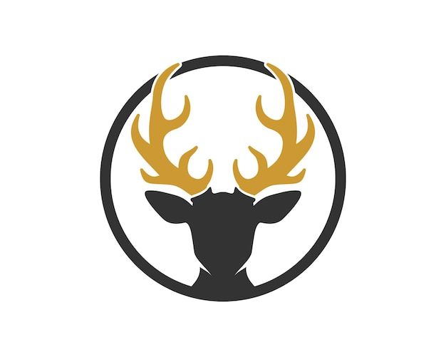 Олень с логотипом золотого рога