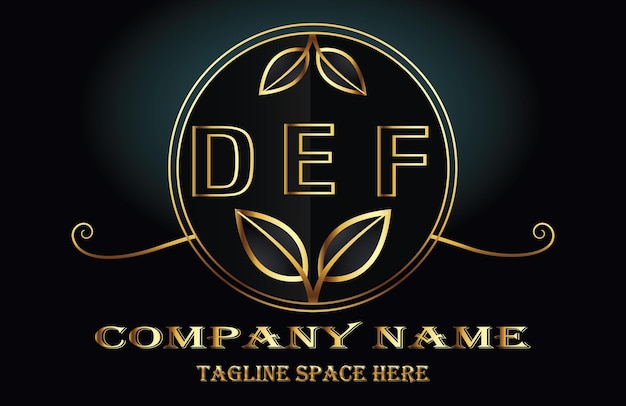 DEF Letter Logo