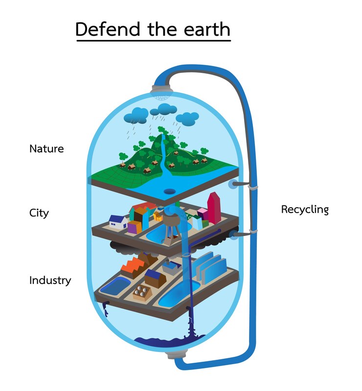 Vector defend the earth