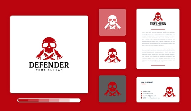 Defender logo design template