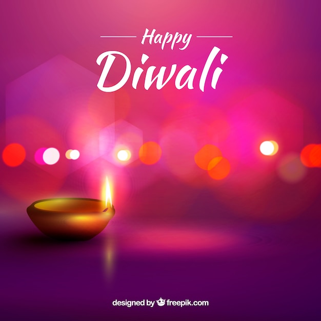 Vector defocused diwali background