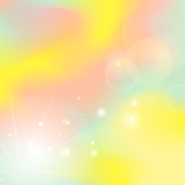 Defocused rays lights bokeh abstract vector banner