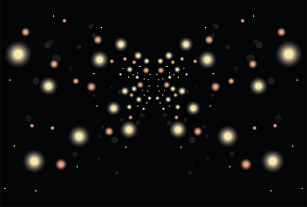 Vector defocussed spheres shimmer style