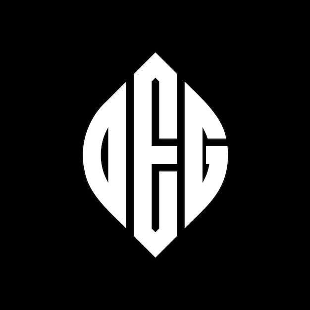 deg circle letter logo design with circle and ellipse shape deg ellipse letters with typographic style the three initials form a circle logo deg circle emblem abstract monogram letter mark vector