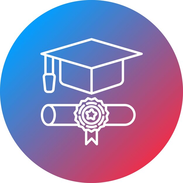 Degree icon vector image Can be used for Online Education