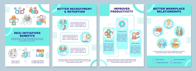 DEI initiatives benefits mint brochure template