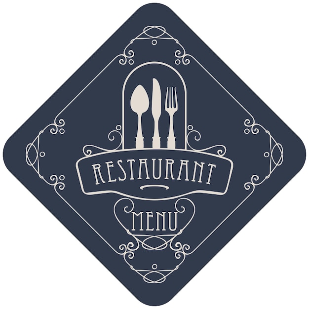 Deksel van het menu voor het restaurant